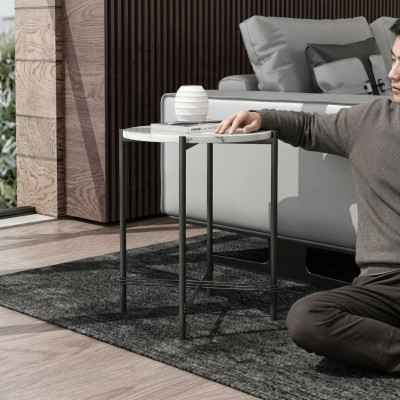 Table d'appoint Table ronde Table basse Table de canapé Salon Rond