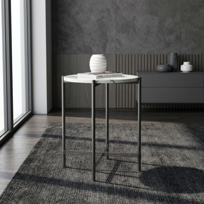 Table d'appoint Table ronde Table basse Table de canapé Salon Rond