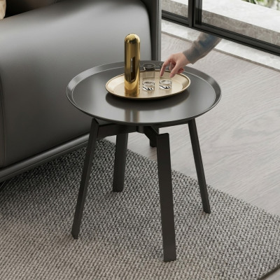 Table basse design Table d'appoint Canapé Décoration Salon Table Mobilier Rond