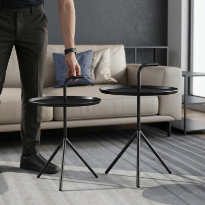 Set 2x Kaffeetisch Dekorativer Kaffeetisch Beistelltisch Designer Wohnzimmertisch  Ensemble de 2 tables basses Table basse décorative Table d'appoint Table de salon design