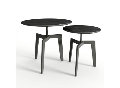 Ensemble de 2 tables basses décoratives tables d'appoint table de salon design.