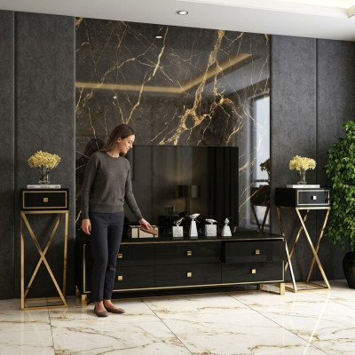 Buffet Meuble TV Commode TV Armoire Basse Meuble TV Décoratif Armoires