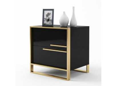 Design Table de nuit Console de luxe Côté de chambre Consoles en métal