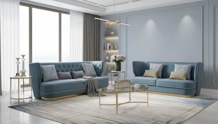 Conception Canapé de luxe 3 places Canapé rembourré - Mobilier de salon de style italien