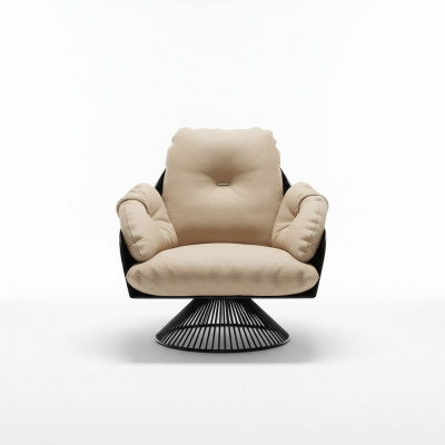 Fauteuil Club Lounge Design Fauteuil Inclinable Canapé Rembourrage 1 Place TV Cuir Rotatif