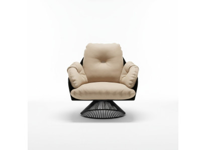 Fauteuil Club Lounge Design Fauteuil Inclinable Canapé Rembourrage 1 Place TV Cuir Rotatif