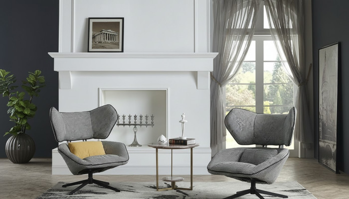 Salon de luxe TV Club rembourrage siège Design Fauteuil canapé canapé relax tissu