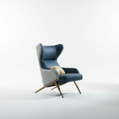 Fauteuil Canapé design Canapé Sofa Relax Cuir Lounge Club Rembourrage Siège Luxe Turquoise neuf