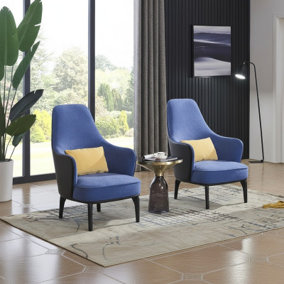 Salon de luxe TV Club Rembourrage Fauteuil Design Canapé Canapé Fauteuil Tissu de détente
