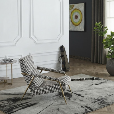 Fauteuil Design Canapé Canapé Relax Tissu Salon Luxe TV Club Rembourrage Siège