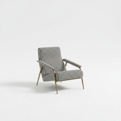Fauteuil Design Canapé Canapé Relax Tissu Salon Luxe TV Club Rembourrage Siège