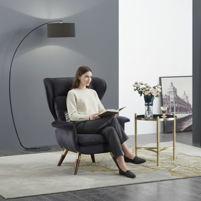 Fauteuil Canapé Design Sofa Luxe Siège Oreilles Détente Cuir Salon Club Rembourrage