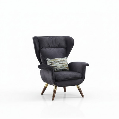 Fauteuil Canapé Design Sofa Luxe Siège Oreilles Détente Cuir Salon Club Rembourrage