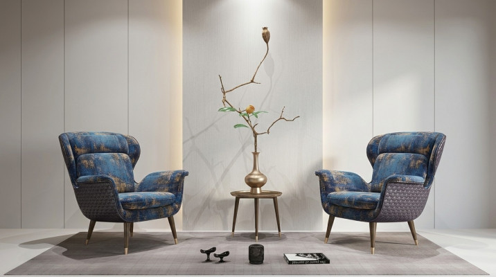 Conception Fauteuil Aile 1 Place Tissu Canapé Revêtement Canapé neuf