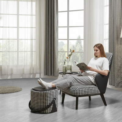 Fauteuil Conception Canapé Sofa Détente Tissu Salon Luxe TV Club Rembourrage 2 places