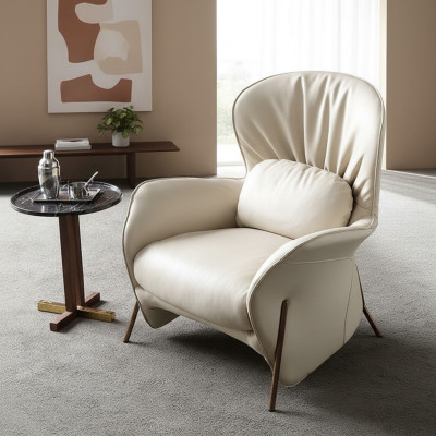 Luxuriöse Stuhlpolsterung Cocktail Relax Lounge Club Stühle Möbeldesign Sessel Leder