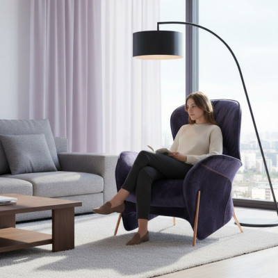 Fauteuil Club Lounge Fauteuil Designer Canapé Rembourré 1 Place Relax