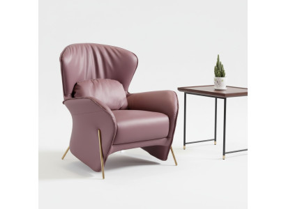 Fauteuil Design Canapé Sofa Détente Cuir Salon Club Rembourrage Siège Luxe Cuir.