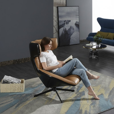 Salon Oreilles Fauteuil Club Mobilier Designer Canapé TV Chaise Chaises Tapisserie Siège