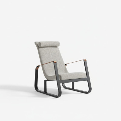 Club rembourré Oreilles de luxe Siège Détendez-vous Fauteuil Design Canapé 3 places Cuir Salon