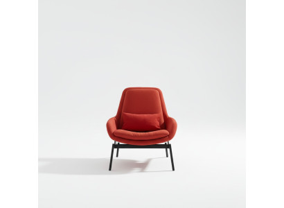 Chaise de luxe Siège Cocktail Relax Lounge Club Chaises Design de meubles Fauteuil Rouge