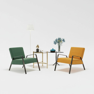Design Canapé Sofa Place en Cuir Lounge Club Tapisserie de Luxe Oreilles Siège Relax Fauteuil