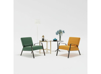 Design Canapé Sofa Place en Cuir Lounge Club Tapisserie de Luxe Oreilles Siège Relax Fauteuil