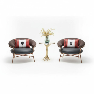 Fauteuil design Fauteuil de luxe Rembourrage Cocktails Détente Bar Salon Club Fauteuils Mobilier