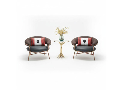 Fauteuil design Fauteuil de luxe Rembourrage Cocktails Détente Bar Salon Club Fauteuils Mobilier