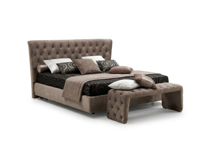Design de rembourrage de lit de luxe Lits doubles de l'hôtel Chesterfield Chambre de sommeil