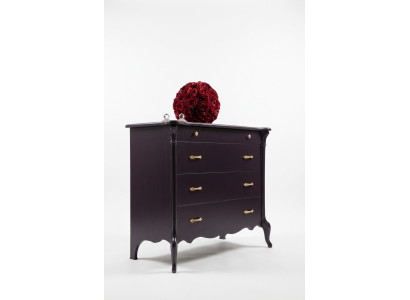 Commode avec 4 tiroirs Bahut Buffet Bois Armoire Buffet Commodes Violet