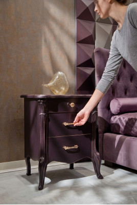 Console de nuit Table d'appoint Décoration de chambre Commode Armoire Tables