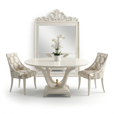 Salle à manger de table ronde Tables en bois rondes Design Meubles originaux Mobilier italien.