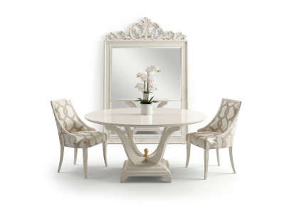 Salle à manger de table ronde Tables en bois rondes Design Meubles originaux Mobilier italien.