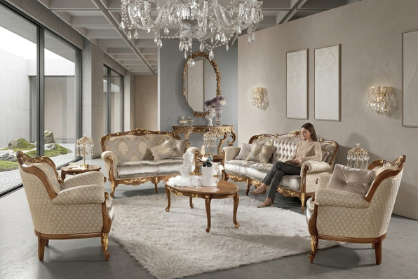 Meubles de style classique en Italie Ensemble de canapé ensembles Groupe 3+2 home24®