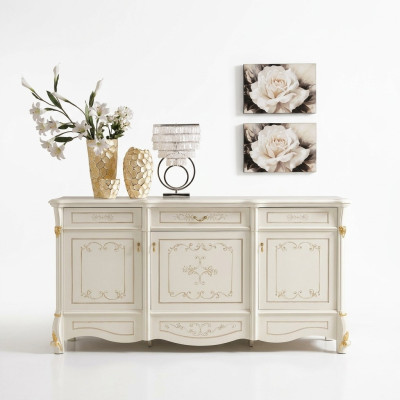 Buffet XXL Commode Commodes Armoire Baroque Rococo Buffet Console Italie Meubles