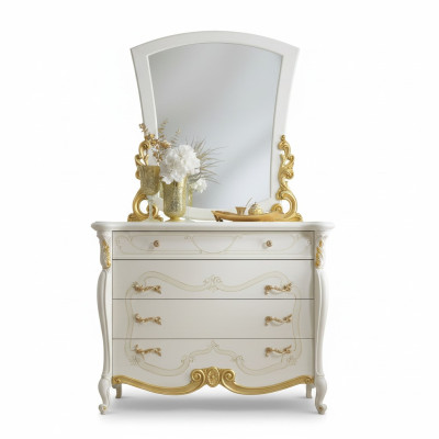Meubles de style élégant Armoire de chambre Commode Buffet classique avec miroir