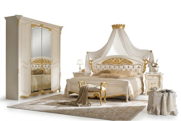 Lit de mariage Lits doubles Mariage Meubles classiques de style italien Baroque
