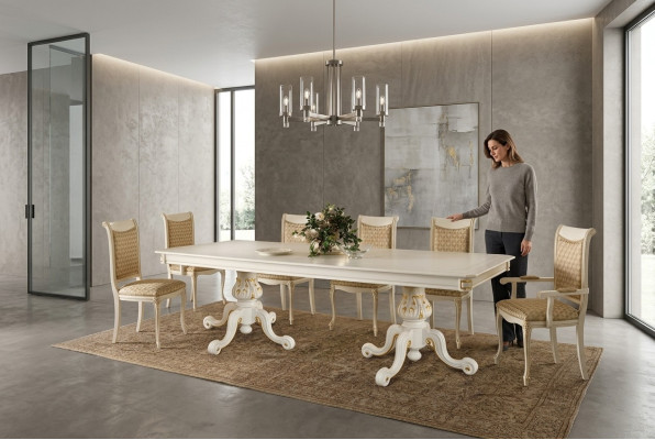 Table à manger Groupe de tables Salle à manger Tables Bois Salon Suite de design