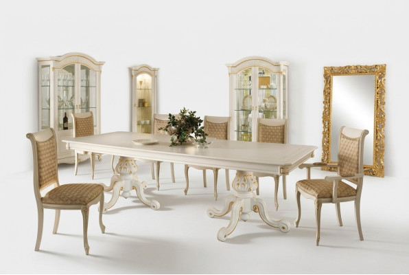Table à manger Groupe de tables Salle à manger Tables Bois Salon Suite de design