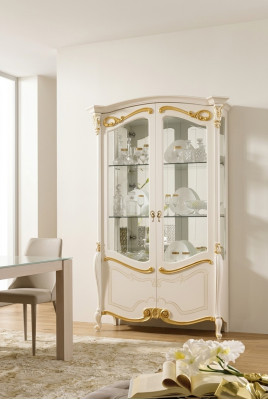 Vitrine élégante Armoire de présentation Vitrine Salon Verre neuf Armoire en verre Armoires neuves