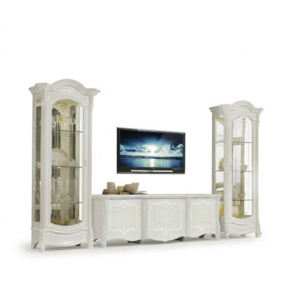 Meubles de style italien - salon 3 pièces. Ensemble salon Vitrine Meuble TV home24 ®