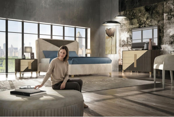 Lit Lits Lit double Chambre de mariage Literie Designer Lits doubles.