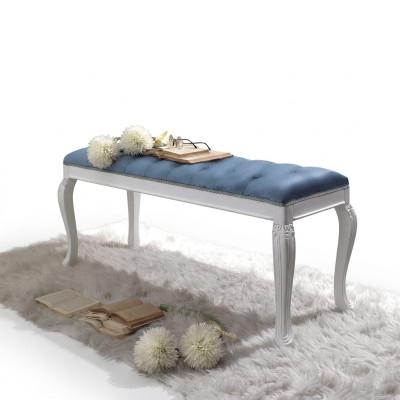 Revêtement de siège Chesterfield Tabouret de revêtement de siège Tabouret de siège Tissu en bois Design de style