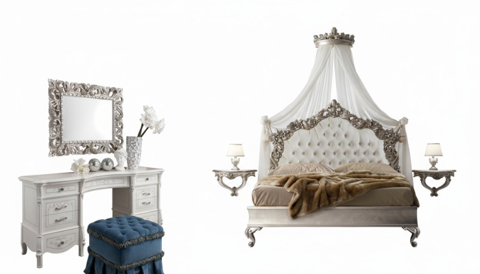 Lits de Chesterfield de luxe Royal Bed Palace Hotel Lit double Italie