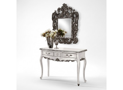 Table console avec miroir Console de luxe Décoration Commode Table murale Classique