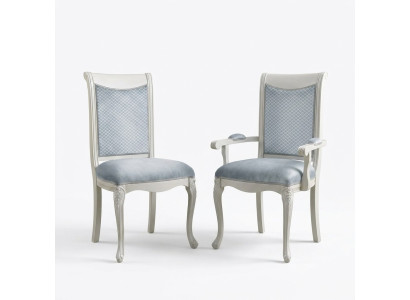 Salon Chaise Design Salle à manger Chaises en bois Rembourrage avec accoudoirs Baroque Rococo