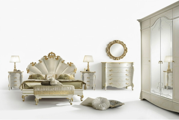 Table de chevet baroque Commode de chevet Table de nuit Table de chevet Console Laqué brillant