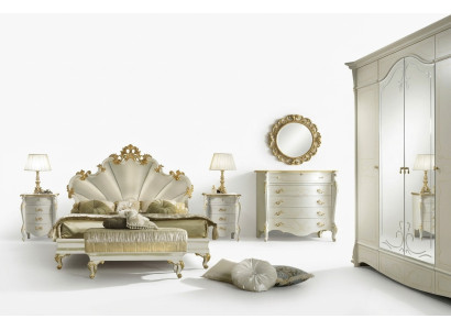 Table de chevet baroque Commode de chevet Table de nuit Table de chevet Console Laqué brillant