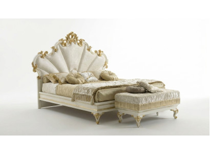 Lit classique Lit Baroque Rococo Lits de l'hôtel Lit rembourré Lit double Italie Meubles